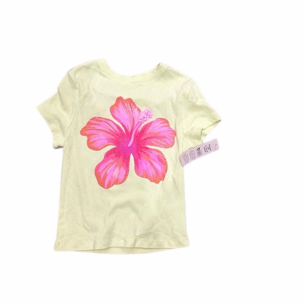 Brand New No Boundaries Girls Medium Yellow Floral Short Sleeve T-Shirt Top